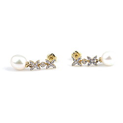 14 Ayar Altın Luna Yıldız Çiçeği Küpe - Nusrettaki (1)