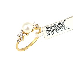 14 Ayar Altın Luna Yıldız Çiçeği Yüzük - Nusrettaki