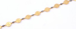 14K Gold Bracelet with Tiny Ottoman Coins - Nusrettaki (1)