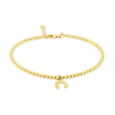 14 Ayar Altın Nal Toplu Kelepçe Bilezik - 1