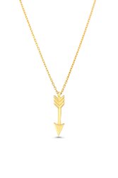 14 Ayar Altın Ok Kolye - Nusrettaki (1)