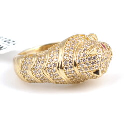 14 Ayar Altın Panter Model Yüzük - 6