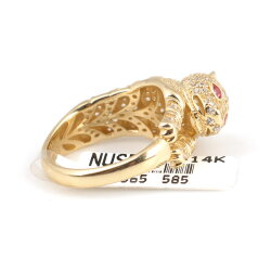 14 Ayar Altın Panter Model Yüzük - 7