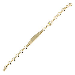 14 Ayar Altın Papatya Çocuk Bilekliği - 3