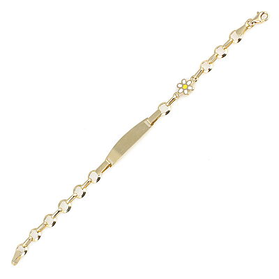 14 Ayar Altın Papatya Çocuk Bilekliği - 3