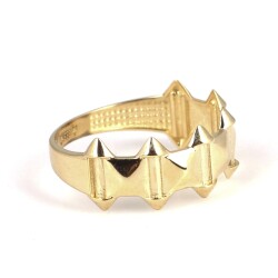 14 Ayar Altın Prizma Model Yüzük - Nusrettaki (1)