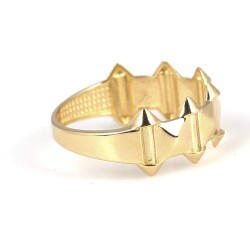 14 Ayar Altın Prizma Model Yüzük - 4