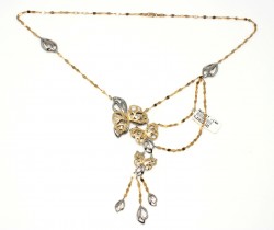 14K Gold Quadric Butterfly Necklace - Nusrettaki (1)