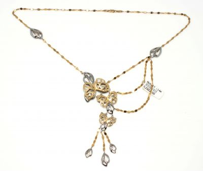14K Gold Quadric Butterfly Necklace - 3