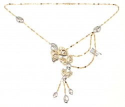 14K Gold Quadric Butterfly Necklace - 4