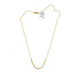 14 Ayar Altın Renkli Dorika Toplu Zarif Kolye - 3