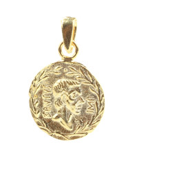 14 Ayar Altın Roma Dönemi Madalyon Kolye Ucu - Nusrettaki