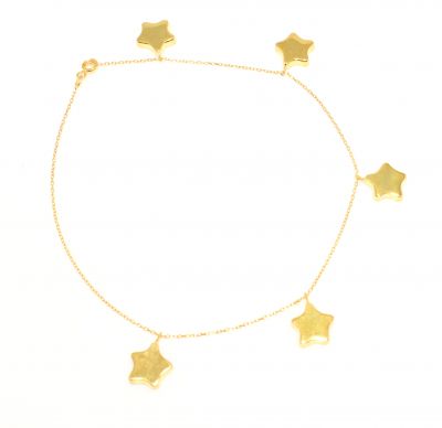 14 Ayar Altın Sarı Renkli Halhal - 1