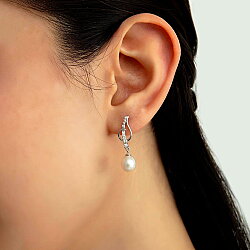 14 Ayar Altın Sarmaşık İnci Küpe - Nusrettaki