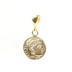 14 Ayar Altın Sezar Figürlü Madalyon Kolye Ucu - Nusrettaki