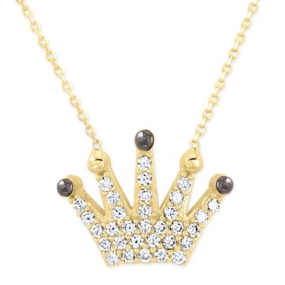 14 Ayar Altın Taç Kolyesi - 2