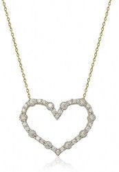 Gold Dainty Heart Necklace - Nusrettaki