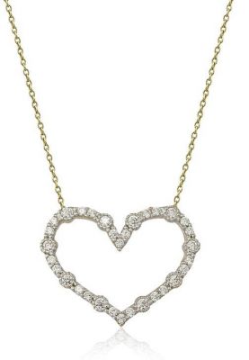 Gold Dainty Heart Necklace - 1
