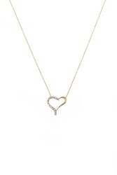 Heart Model 14K Gold Necklace - Nusrettaki