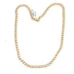 14 Ayar Altın Taşsız Gurmet Zincir Kolye - Nusrettaki (1)