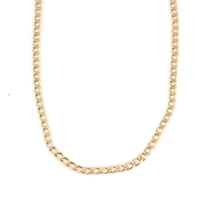 14 Ayar Altın Taşsız Gurmet Zincir Kolye - 3