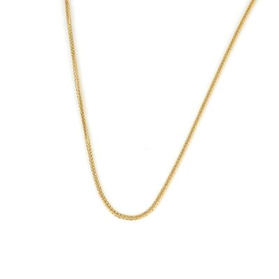 14 Ayar Altın Tilki Kuyruğu Zincir Kolye - 2