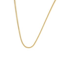 14 Ayar Altın Tilki Kuyruğu Zincir Kolye - Nusrettaki (1)