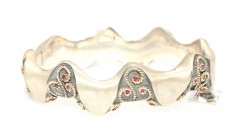 14 Ayar Altın ve Gümüş Es Bilezik - 4