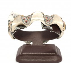 14 Ayar Altın ve Gümüş Es Bilezik - 5