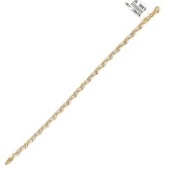 14 Ayar Altın Yeşil Ve Beyaz Renk Pres Bileklik - Nusrettaki (1)