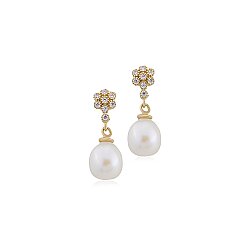 14 Ayar Altın Yonca Model Küpe - Nusrettaki