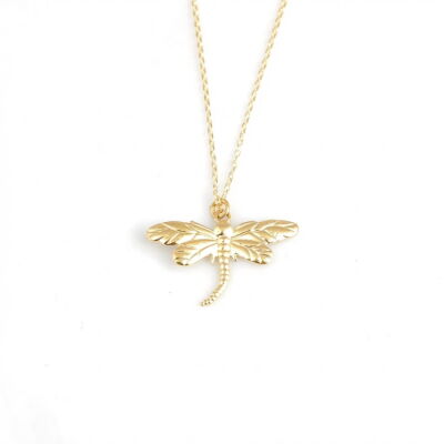 14 Ayar Altın Yusufçuk Model Kolye - 1