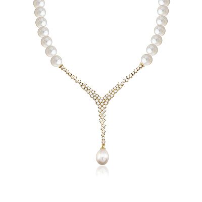 14 Ayar Altın Zarif İnci Kolye - 5
