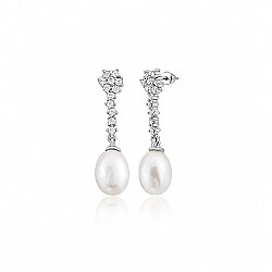 14 Ayar Altın Zarif İnci Küpe - Nusrettaki