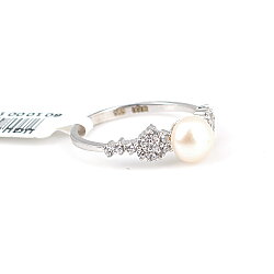 14 Ayar Altın Zarif İnci Yüzük - Nusrettaki (1)