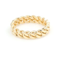 14 Ayar Altın Zincir Model Yüzük - 4