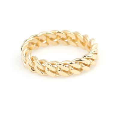 14 Ayar Altın Zincir Model Yüzük - 4