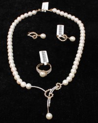 14 Karat Gold Pearl Set - Nusrettaki (1)