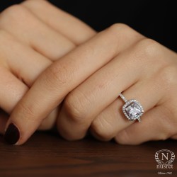 1,49 ct Prenses Kesim Pırlanta Tek Taş Yüzük - Nusrettaki (1)