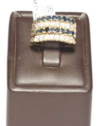 14K Gold 4 Wires Ring With Cz - 9