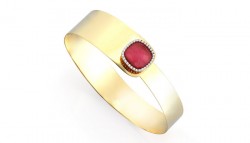 14K Gold Bracelet with Ruby - 4