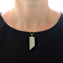 14K Gold Dorica Beads Designer Necklace - Nusrettaki (1)