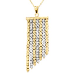 14K Gold Dorica Beads Designer Necklace - Nusrettaki