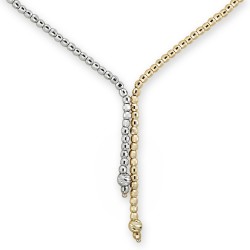 14K Gold Dorica Design Y Necklace - Nusrettaki