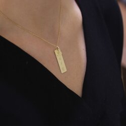 14K Gold Heart & Letter Necklace - Nusrettaki