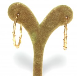 14K Gold Hoop Earrings - Nusrettaki (1)