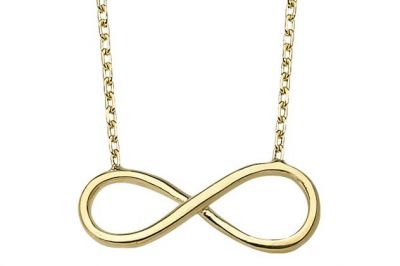 14K Gold Infinity Model Necklace - 1