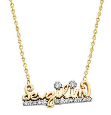 14K Gold My Darling Necklace - 1