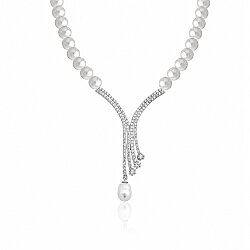 14K Gold Necklace with Pearl - Nusrettaki (1)