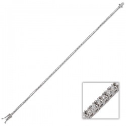 Diamond Slender Tennis Bracelet - 1,5 ct - Nusrettaki